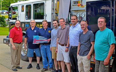 Pennsylvania fire department accepts award for NFPA 1582 compliance