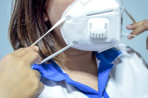 Dental Respiratory Program - dentist wearing N95 mask