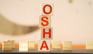 wooden blocks that spell out the word OSHA
